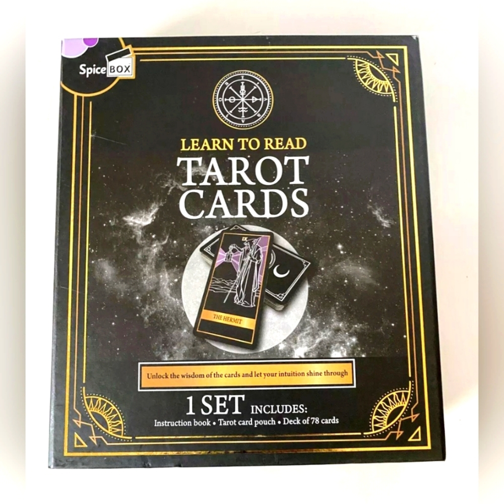 Spice Box  Learn to Read Tarot Cards w/ Deck of 78 Cards  Open box Mystic